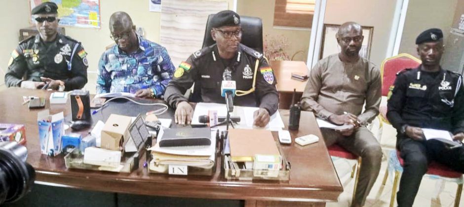 Police gun down 2 robbers, seize car, rifles on Obuasi-Dunkwa Highway